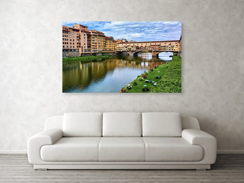 Canvas print of Ponte Vecchio in Florence, Italy, by Eduardo José Accorinti