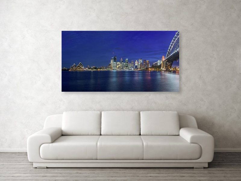 Sydney Skyline at Night by Kim Wilder Hinson
